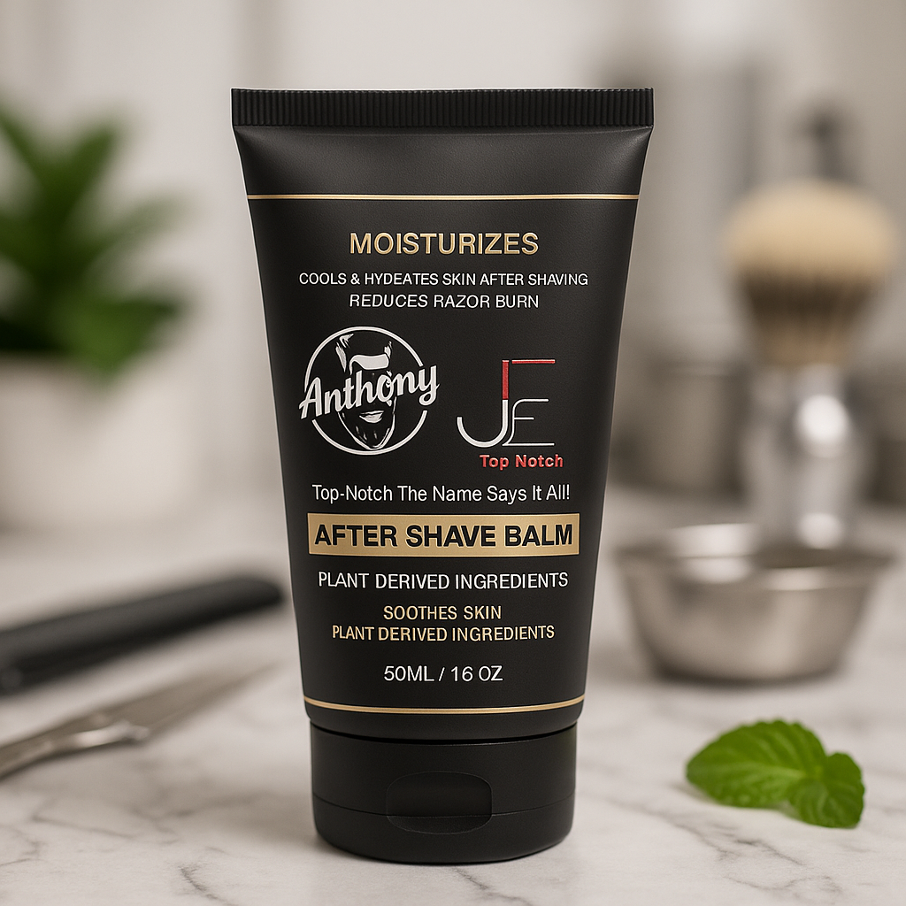 Bálsamo para después del afeitado con aceite esencial de menta natural de 1,6 oz (edición Anthony)