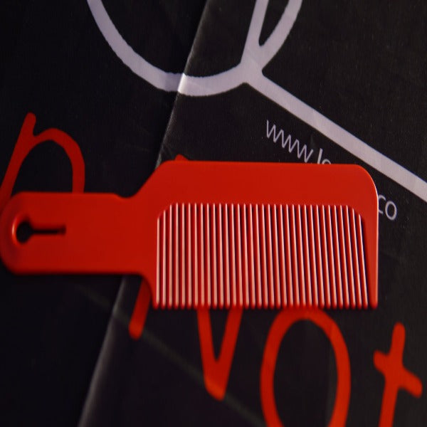 Black Red Flat Head Hair Comb Anti-static