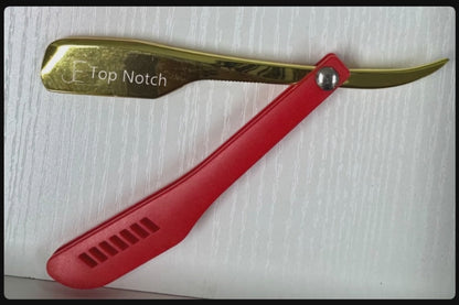 JE Top Notch Straight Razor –  RED-Gold Edition
