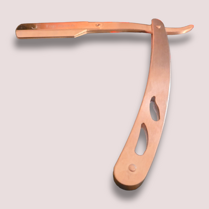 Barber shaving razor gold